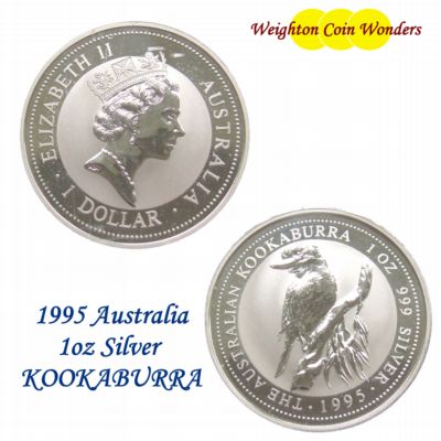 1995 1oz Silver KOOKABURRA - Click Image to Close